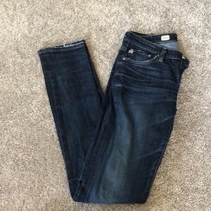 AG Premiere skinny straight denim